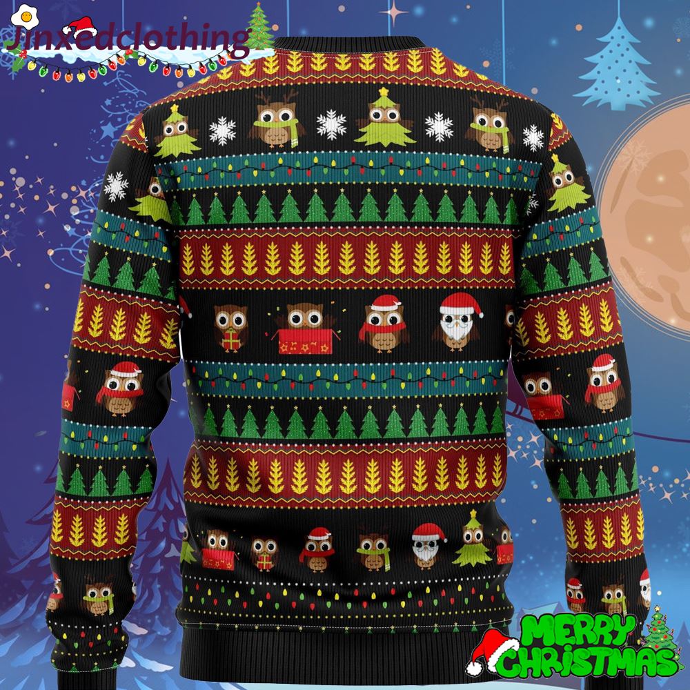 Owl Tree Ugly Christmas Sweater Thankgiving Gift Men Women 